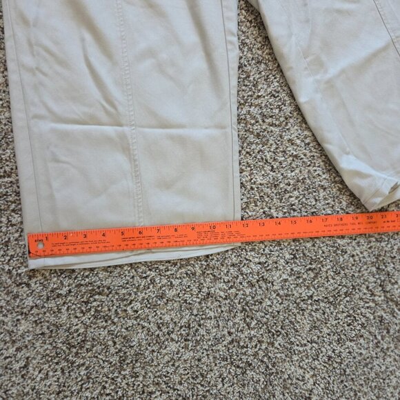 J Jill Pure Jill Pants Women's 2XL Crop Wide Leg Pull on Beige Elastic Waist - Picture 6 of 7